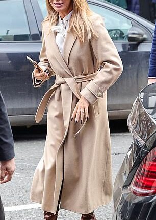 Judges: Amanda Holden cut a stylish figure as she stepped out for Britain's Got Talent auditions on Saturday