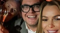 Amanda Holden rung in the New Year in style on Sunday as she joined her best pal Alan Carr for a wild party at Estelle Manor