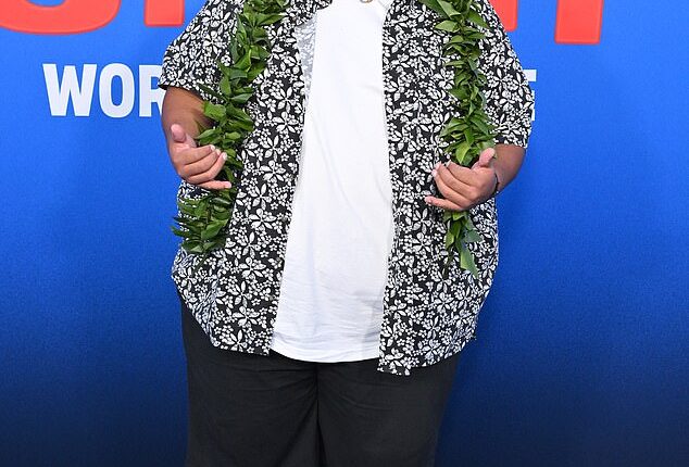 Iam Tongi showcased his new physique Saturday in Los Angeles as he attended the premiere of the new live action Lilo and Stitch