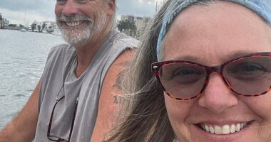 Brian Hooker is being questioned again by police over the events leading up to wife Lynette being thrown overboard in the Bahamas on April 4