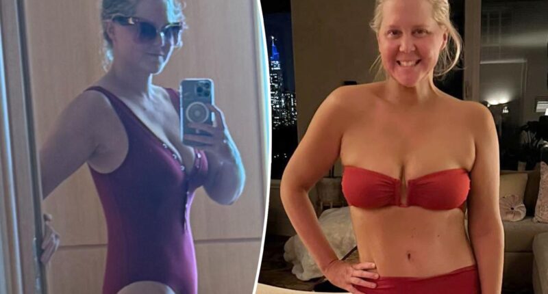 Amy Schumer shares 'thirsty' swimsuit selfie