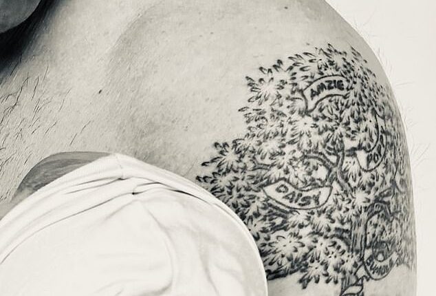 Ant McPartlin appeared to snub his beloved pet dog Hurley in his new tattoo paying homage to his family, after revealing the ink for the first time following the birth of his first child