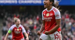 Arsenal's £1million signing Olivia Smith scored the winning goal to give the hosts the lead in their Champions League semi-final