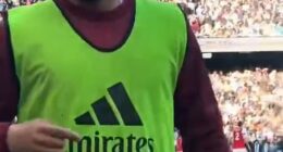 Gabriel Jesus was involved in a heated confrontation with a Man City fan on Sunday afternoon