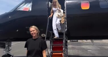 Australian celebrities have descended on California to flash their wealth and let loose during the annual Coachella festival at the Empire Polo Club in Indio
