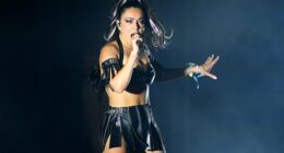 With just days to go until the 2025 BRIT Awards , it has been announced that Charli xcx will receive the coveted Songwriter Of The Year prize (pictured performing at Glastonbury Festival 2022)