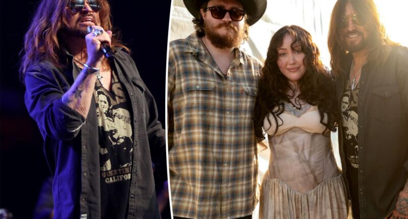 Billy Ray Cyrus, Noah and Braison Cyrus perform at Stagecoach
