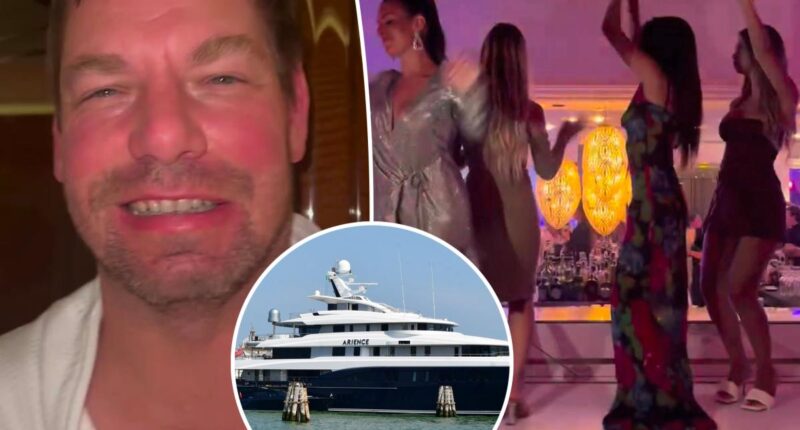 Bleary-eyed Eric Swalwell wears a robe, parties with ‘yacht girls’ during ‘hush hush’ St. Tropez blow-out, wild video shows