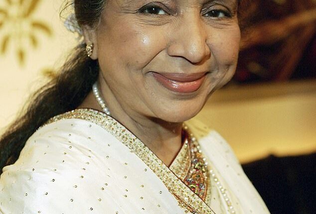 Asha Bhosle, the famed Indian playback singer and Bollywood legend, has died of cardiac arrest at age 92; pictured in 2005