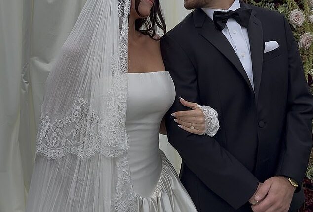 Riley, 30, and Isaac, 27, Anastasiu, from Palm Desert, California, shed a combined 90lbs ahead of their wedding, leaving their guests 'shocked'