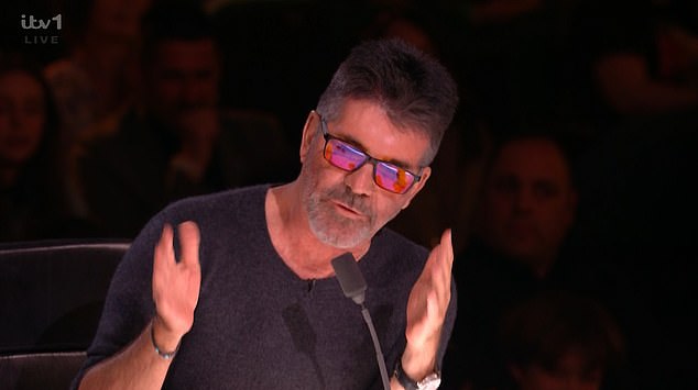 Simon Cowell, 64, was left red-faced during Britain's Got Talent 's third live semi-final on Wednesday