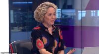 Cathy Newman appeared visibly upset during her final night on Channel 4 as she interviewed the parents of a woman who took her own life after visiting a suicide forum online
