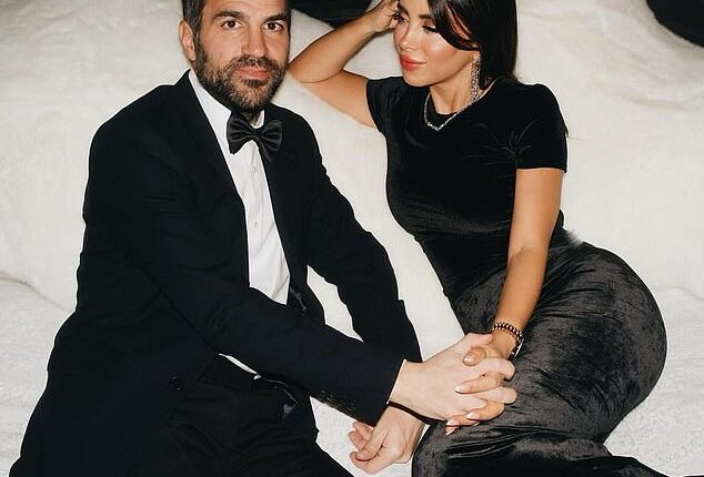 Cesc Fabregas, pictured with wife Daniella, is shaking up the established order in Italy