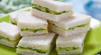The Queen liked her cucumber sandwiches with a smear of yogurt and sprigs of fresh mint