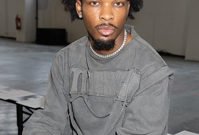 Murder suspect D4vd was transferred to the LA County Men's Central Jail on Monday night; pictured in March 2025