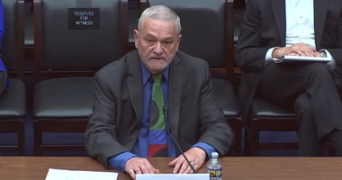 David Morens testifying to Congress.
