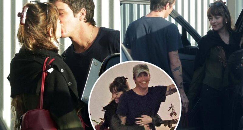 Dakota Johnson and Role Model seen kissing on date night