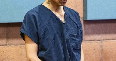 Dances With Wolves actor looks emotionless as he's sentenced to jail for sexual assault