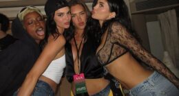 The first weekend of Coachella 2026 was star-studded, as Kylie and Kendall Jenner are seen above - but social media influencers seemingly got VIP treatment too