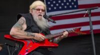 Controversial singer-songwriter David Allan Coe has died at the age of 86 on Wednesday; Pictured in Texas in 2019