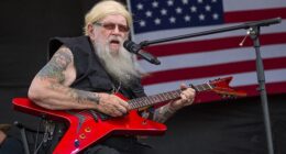 Controversial singer-songwriter David Allan Coe has died at the age of 86 on Wednesday; Pictured in Texas in 2019