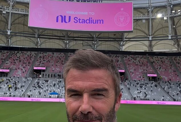 David Beckham showed off the plush new home of Inter Miami - the Nu Stadium in Florida