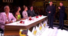 Declan Donnelly made a cheeky jibe at Simon Cowell as he joked the judge has had 'some work done' during Friday's semi-final of Britain's Got Talent