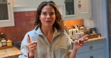 The kitchen is the heart of the home - and so it's of little surprise people splash out when decorating - but according to an interior designer, some options, including wooden worktops (Binky Felstead's are pictured) will be a regret