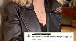 Donna Mills, 85, fought back against critics who complained about her heavy makeup in an Instagram video on Sunday