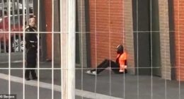 Awer Dau (right) after he allegedly ran down people leaving the Supanova event