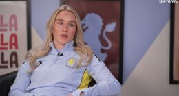 Kearns told ITV News how Villa's club doctor had 'probably saved my life' after they told her to go to hospital after complaining of 'flu-ish symptoms' - which turned out to be sepsis