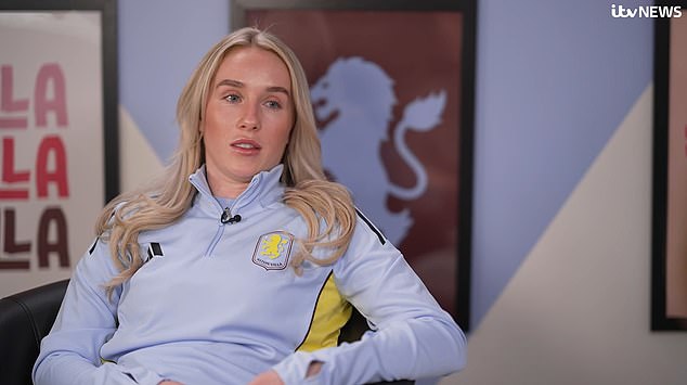 Kearns told ITV News how Villa's club doctor had 'probably saved my life' after they told her to go to hospital after complaining of 'flu-ish symptoms' - which turned out to be sepsis