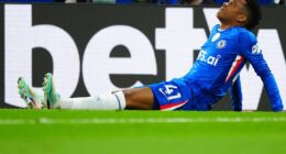 Estevao suffered a hamstring injury against Man United while in action for Chelsea