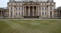 A former head of department at Stowe School, Buckinghamshire (pictured), who is now in his 80s, has been arrested on suspicion of rape and indecent assault