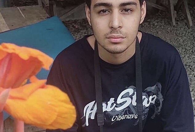 Mr Biglari and Mr Kalour’s family were not granted final visits or allowed to say goodbye before they were put to death (pictured is Mohammadamin Biglari, 19)