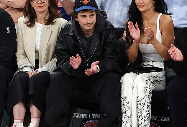 Timothee Chalamet has felt the vitriol of some fans on social media, who called him a 'jerk' for 'manspreading' next to Tina Fey at Tuesday's New York Knicks game alongside Kylie Jenner