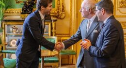 Former Arsenal star Mathieu Flamini met King Charles III at a business summit this week
