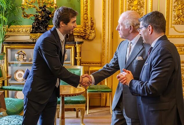 Former Arsenal star Mathieu Flamini met King Charles III at a business summit this week