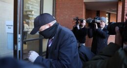 Robert Bush arriving at Hull Crown Court this morning where he was set to enter pleas to a raft of offences in relation to his funeral parlour