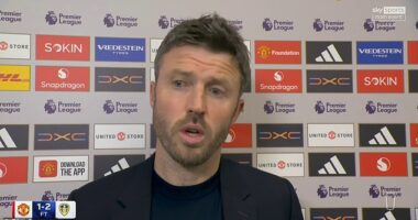 A furious Michael Carrick hit out at 'the worst decision I've ever seen' on Monday night