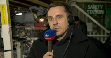Gary Neville picked his top five Premier League midfielders of all-time on Monday night