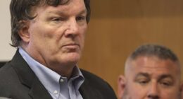 Rex Heuermann at his first court appearance at Arthur Cromarty Court Complex in Riverhead after his July 2023 arrest