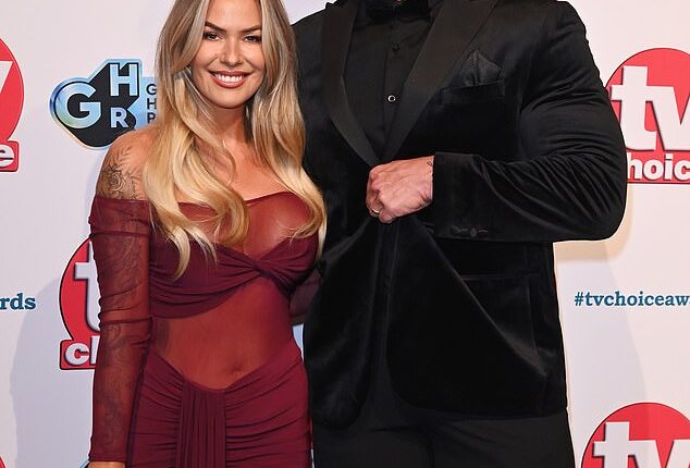 Gladiators star Giant's wife of 13 years has been left 'hurt and shocked' after he moved on with his new OnlyFans girlfriend months after their split (seen together in Feb 2025)