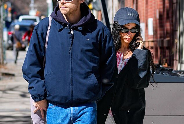 Harry Styles and his girlfriend Zoe Kravitz are reportedly not staying at the same accommodation together during her UK visit this week (seen in NYC in March)