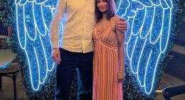 Aaron Hammond, 46, and his partner Chamindika Jayawardena, 47, posed for an eerie snap