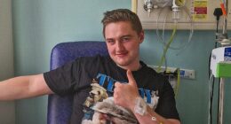 Hope Street star Finnian Garbutt has died at the age of 28, just days after sharing his terminal cancer diagnosis (pictured in August 2024)