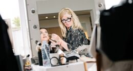 Val Garland at work backstage at Cannes Film Festival