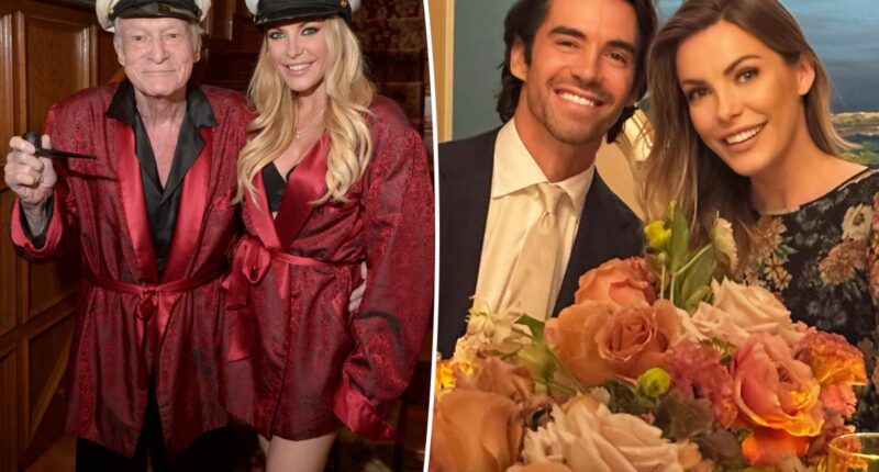 Hugh Hefner’s widow, Crystal Harris, marries James Ward in romantic island ceremony
