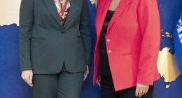 Chancellor Rachel Reeves (left) and IMF managing director Kristalina Georgieva