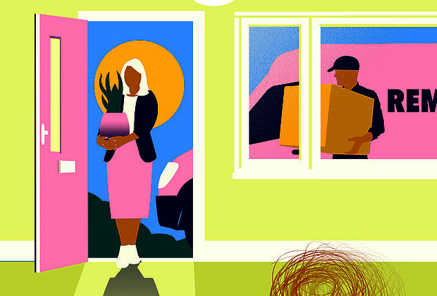 'All light fittings, curtains and curtain poles, all shrubs and plants, a storage unit in the garden and even the washing line, among other things, were being taken by the owner,' writes Beatrice